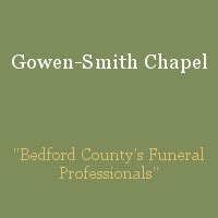 gowen smith|gowen smith chapel shelbyville tennessee.